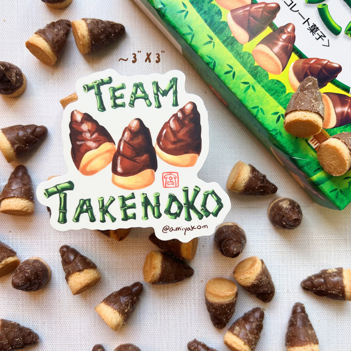 【cocoa】２個セット イマコ Small/Natural新品imako Team Takenoko/Choco Bamboo Sticker — San José Made