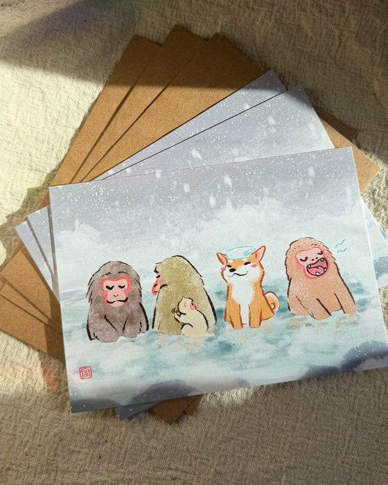 Onsen Holiday Lux Postcard Pack