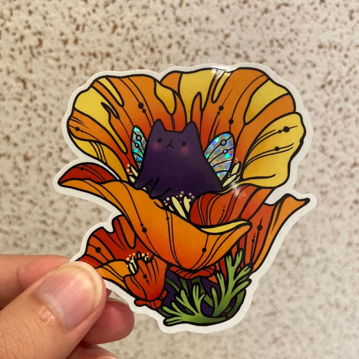 Flora Feline: Poppy Sticker