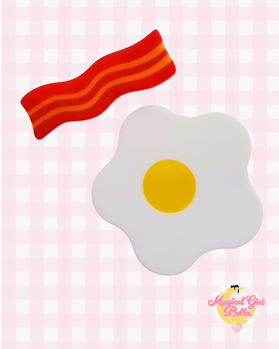 Bacon & Eggs Hair Clip