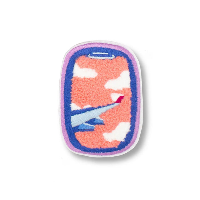 Airplane Window - Chenille Woven Sticker Patch