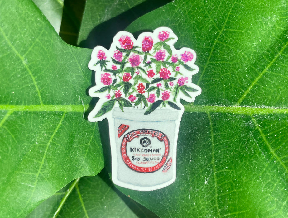Amaranths in Soy Sauce Sticker
