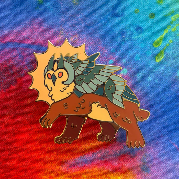 Armored Owlbear Pin