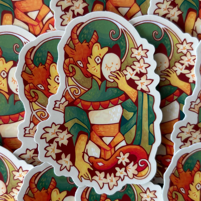 Art Nouveau Chimera Sticker