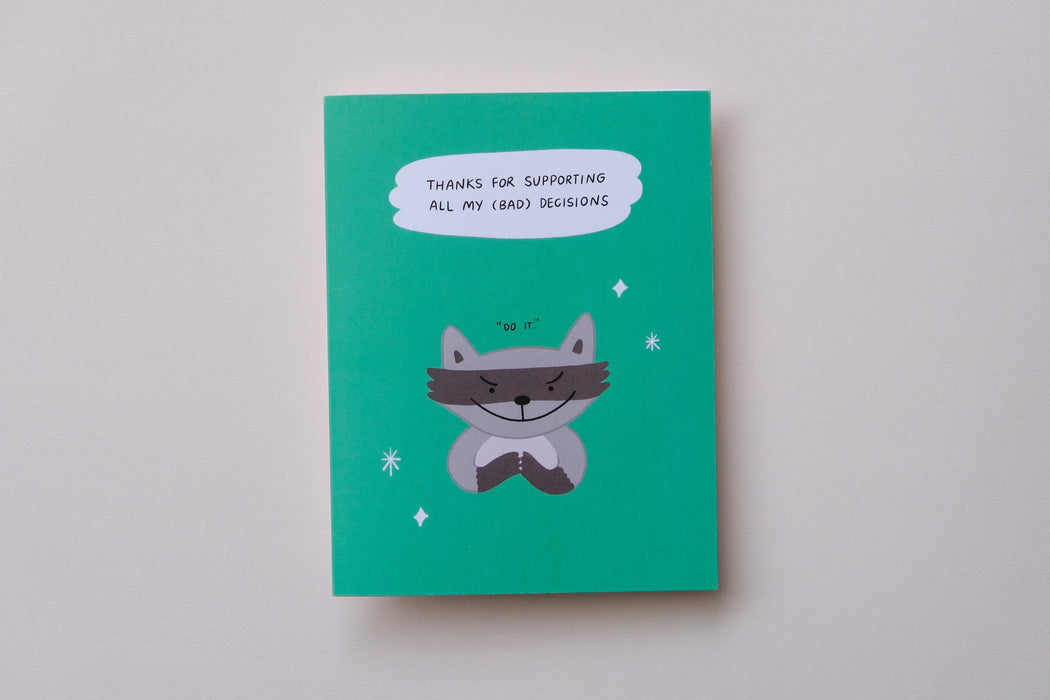 Bad Decisions Card