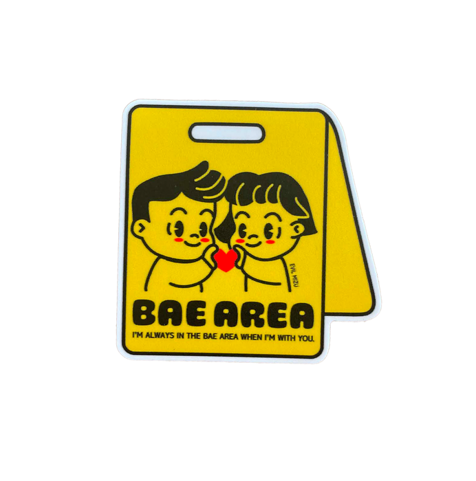 Bae Area Sticker Short Long Hair