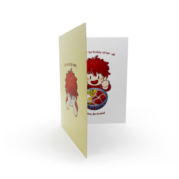 Birthday Card - Ponyo - Go Ham