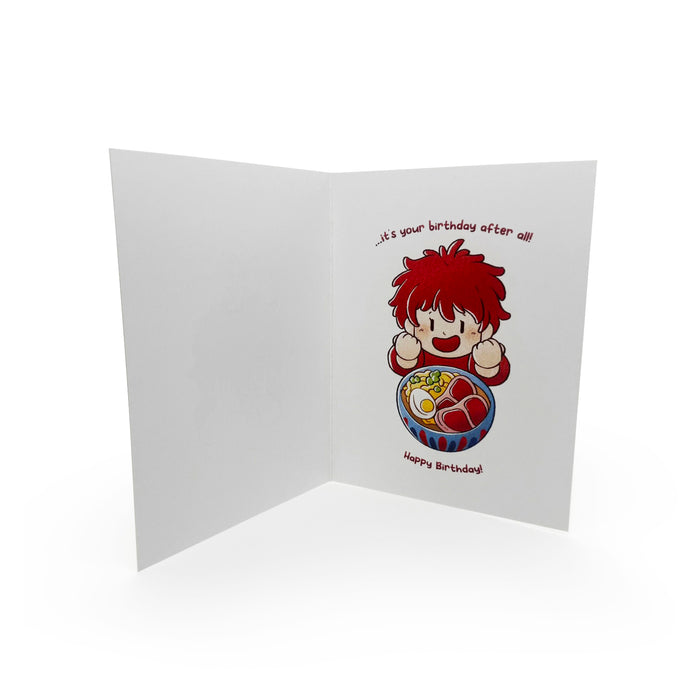 Birthday Card - Ponyo - Go Ham