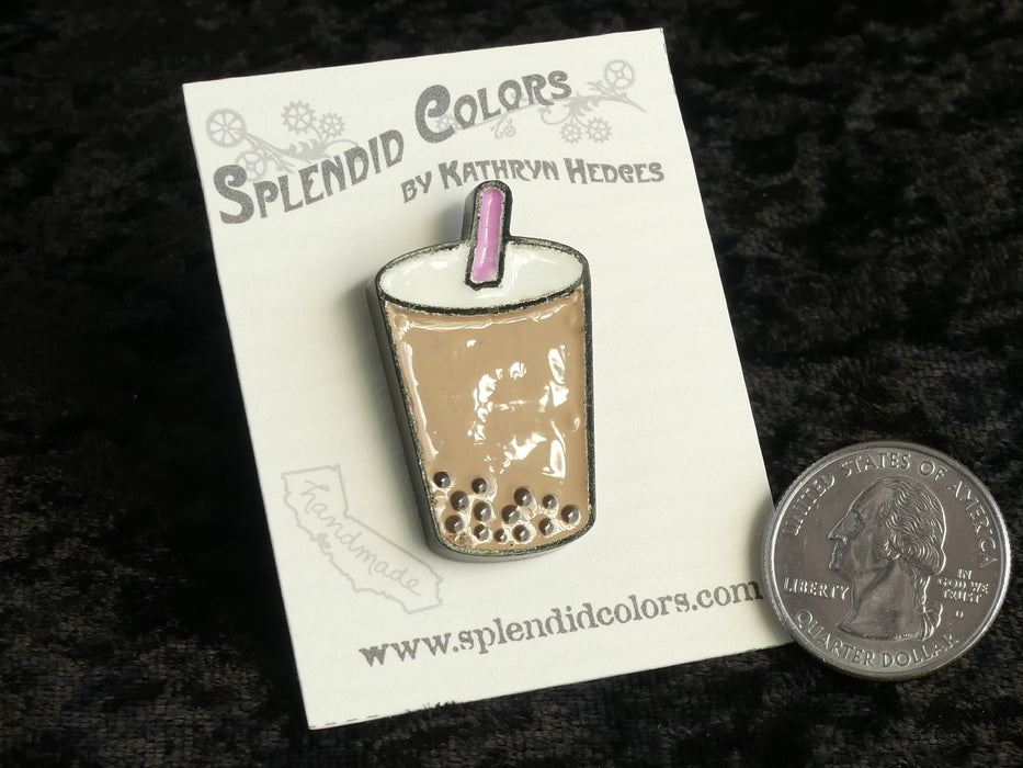 Boba Tea Pin