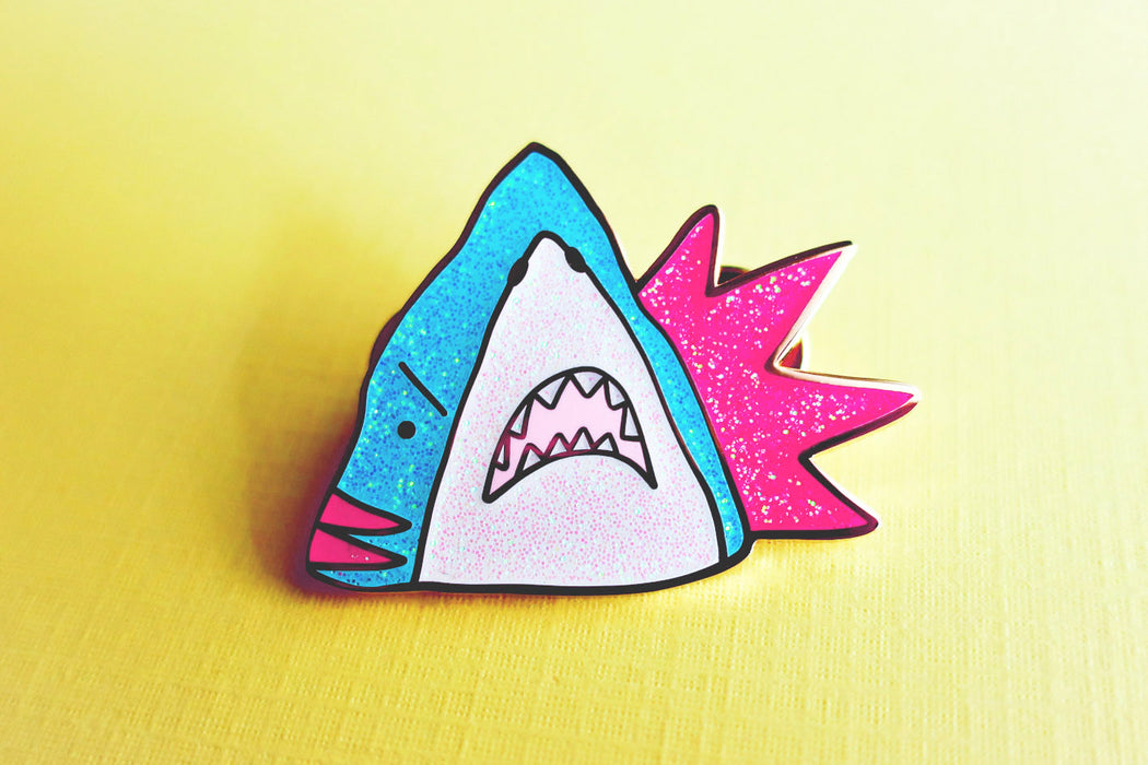Boom Shark Enamel Pin