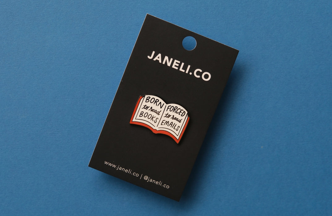 Born to Read Pin
