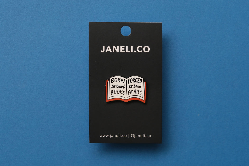Born to Read Pin