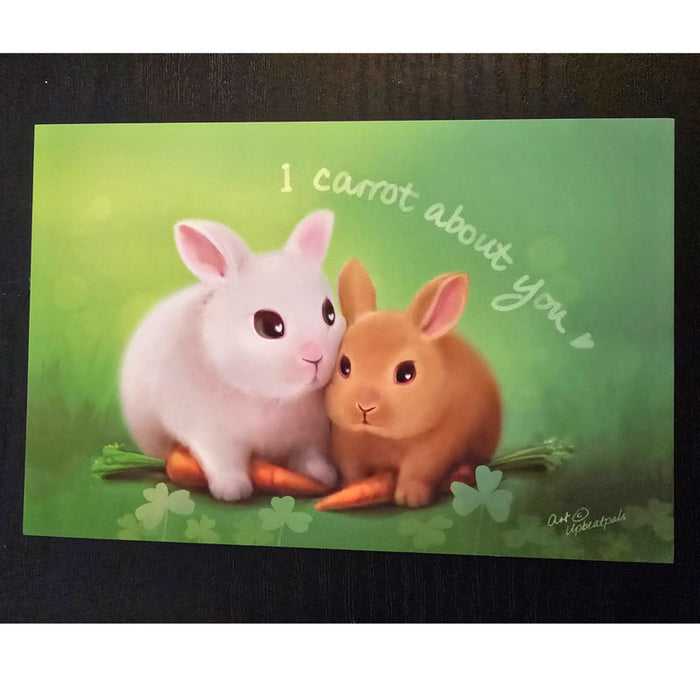 Bunnies "I Carrot About You" Mini Print