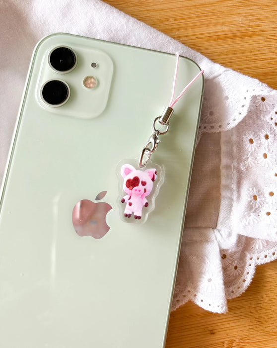 Butter the Pig Plushie Phone Charm
