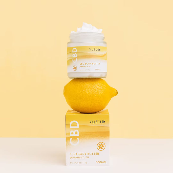 CBD Body Butter (4 oz) - NOURISH- Japanese Yuzu - 100MG