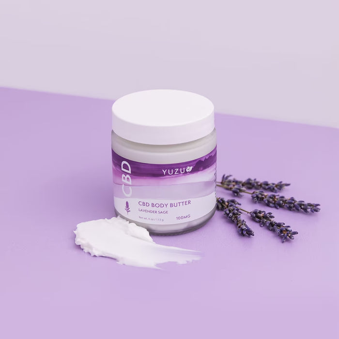 CBD Body Butter (4 oz) - HEAL - Lavender Sage - 100MG
