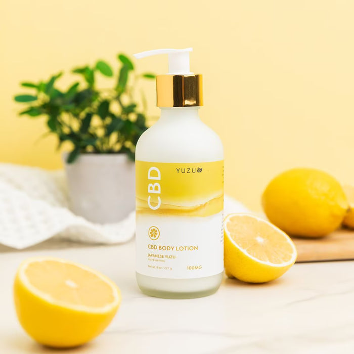 CBD Body Lotion (8 oz) - NOURISH - Japanese Yuzu - 100MG