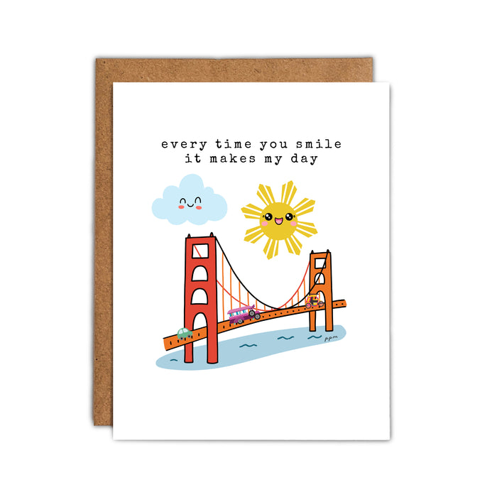 Golden Gate Bridge Filipino Sun Card