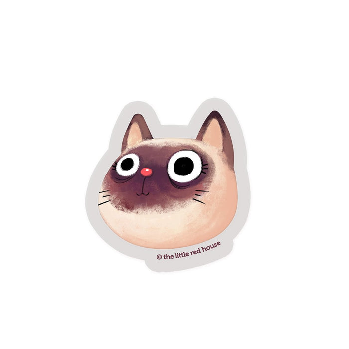 Siamese Cat Clear Sticker