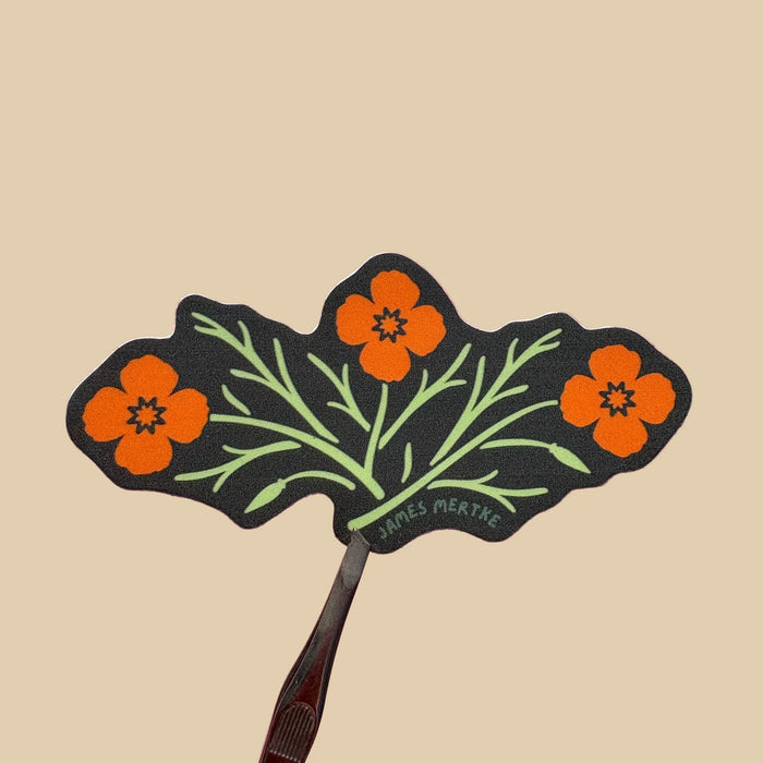 California Poppy Sticker