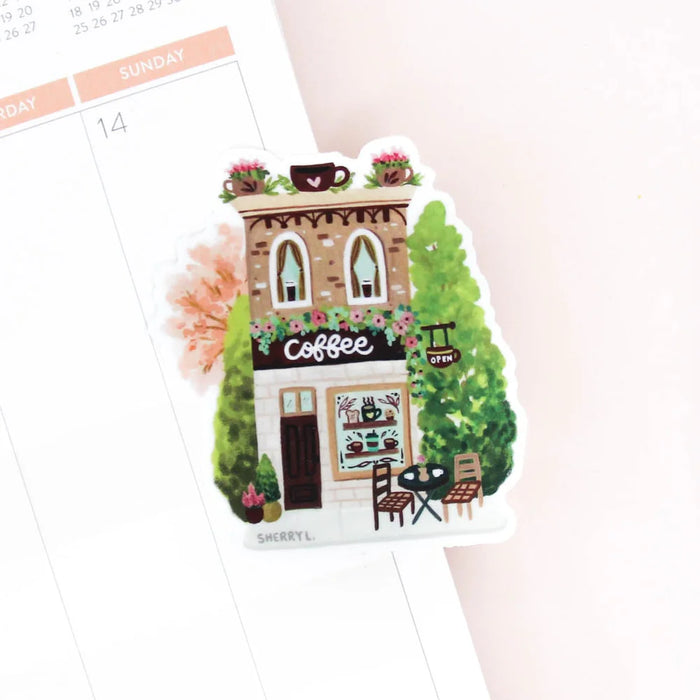 Coffee Shop Vinyl Sticker
