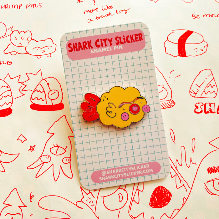 Curious Fish Enamel Pin