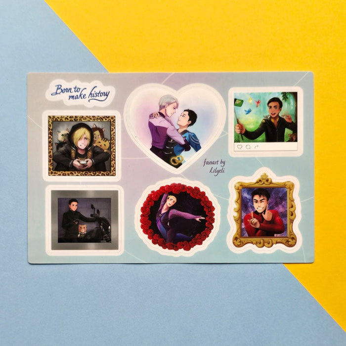 Ice Skating Sticker Sheet