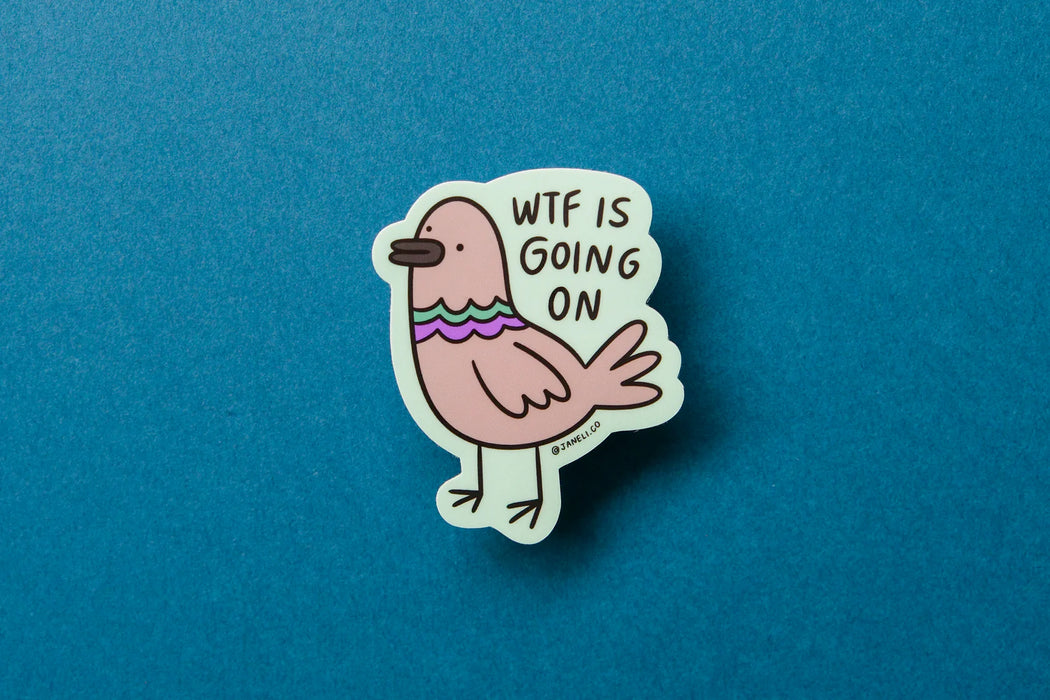 WTF Pigeon Sticker