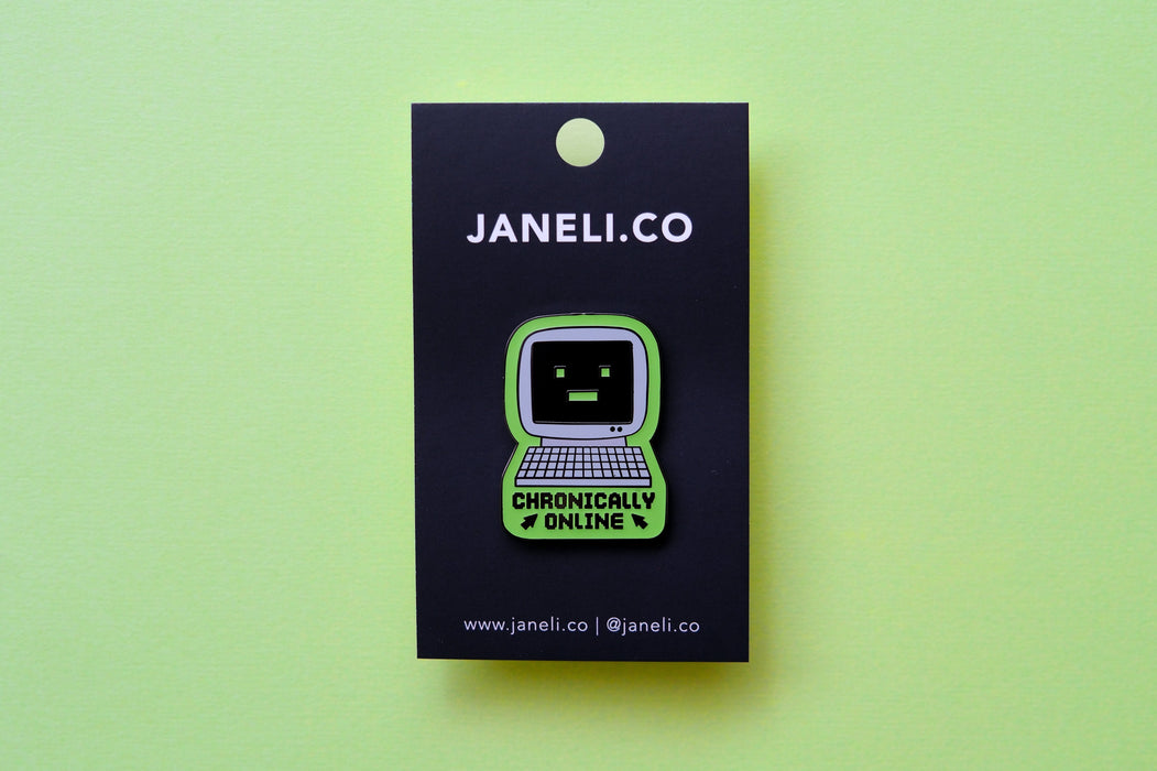 Chronically Online Pin (Glow in the Dark)