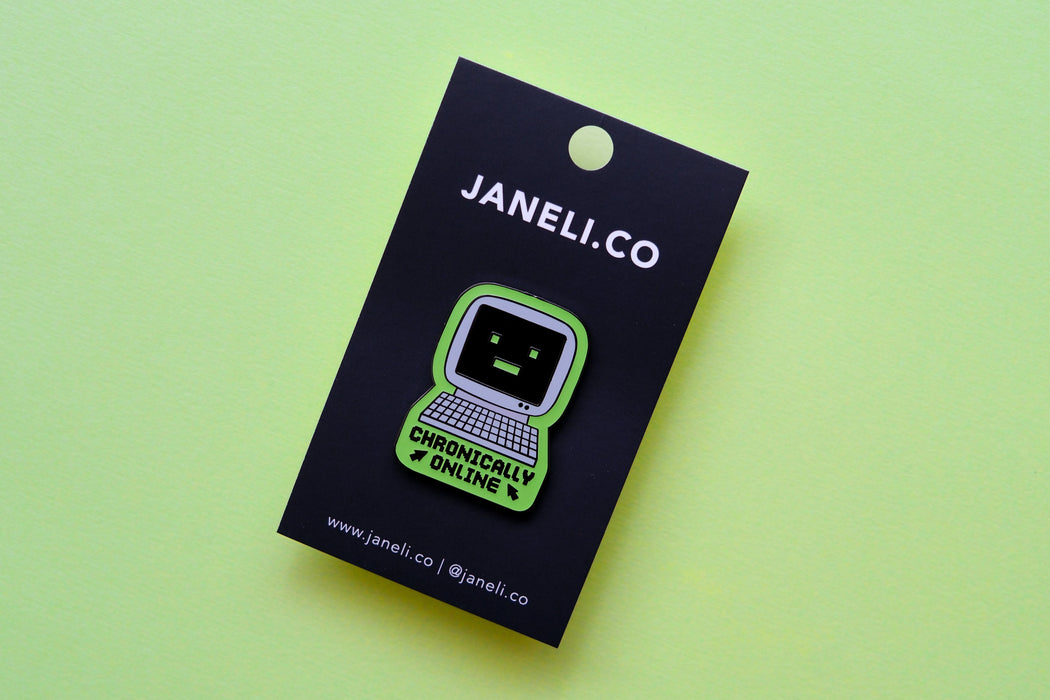Chronically Online Pin (Glow in the Dark)