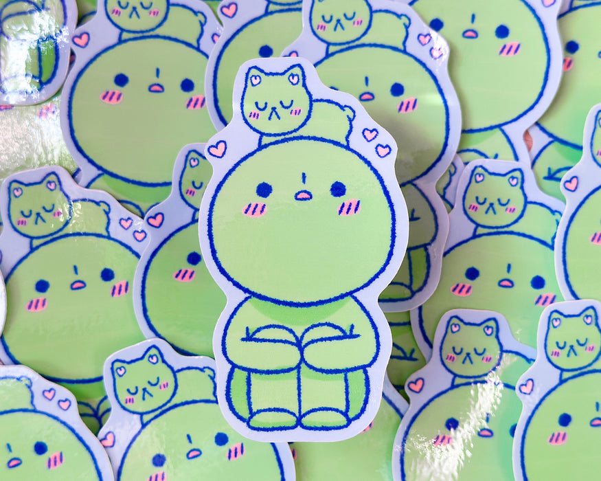 Daydreaming Smiski Sticker