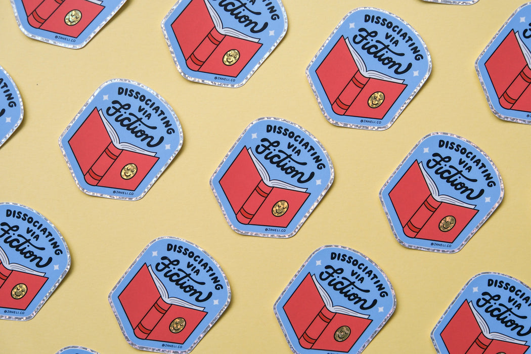 Dissociating via Fiction Sticker