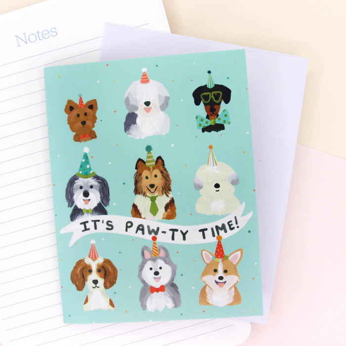 Dog Paw-ty Birthday Card