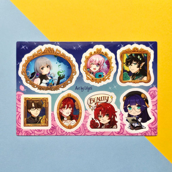 Drawing Girl Sticker Sheet