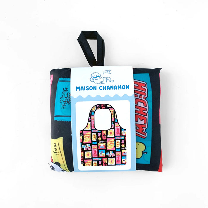 Asian Snacks Foldable Tote Bag