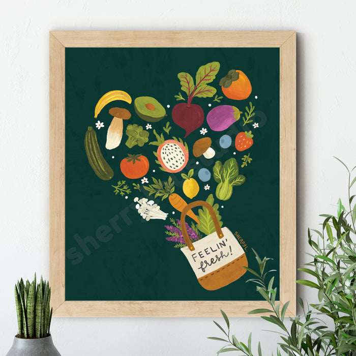 Feelin’ Fresh Veggies & Fruit Print