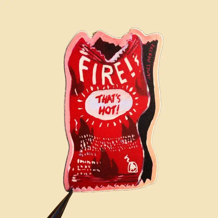 Fire Hot Sauce Sticker