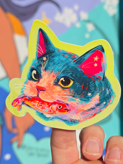 Cat Got... Sticker