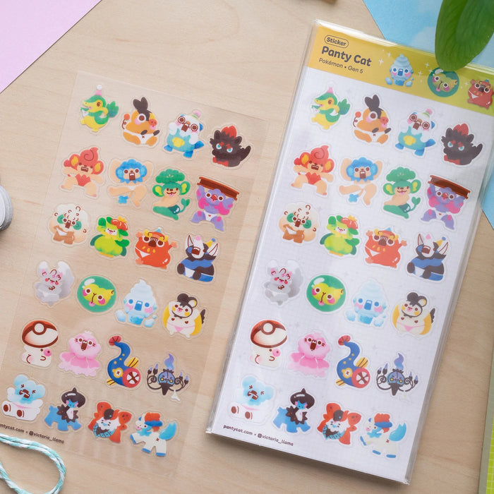 Panty Poké Sticker Sheets: Gen 1-5