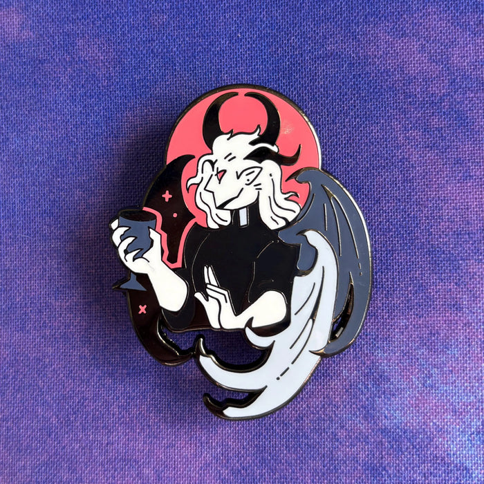Genderfluid Angel Pin - Alternate Design