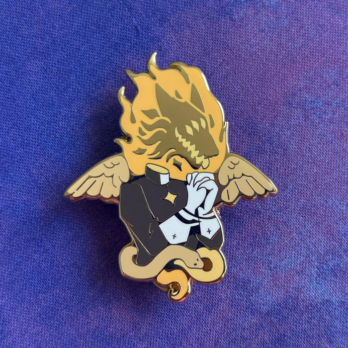 Genderqueer Angel Pin