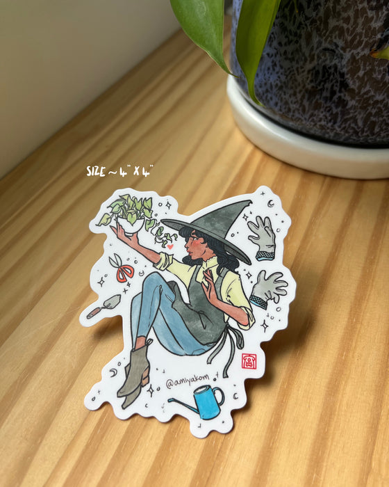 Green Thumb Magic Sticker