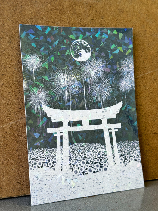 Hanabi Sunflower Fields Illustrative Prints (Holographic Gem)