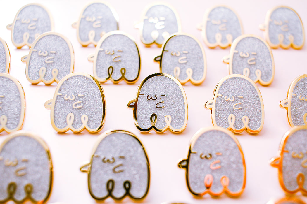 Happy Ghost Enamel Pin