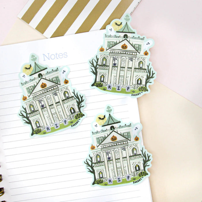 Haunted Mansion Vinyl Sticker