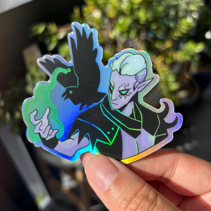 He Who Was Holographic Sticker