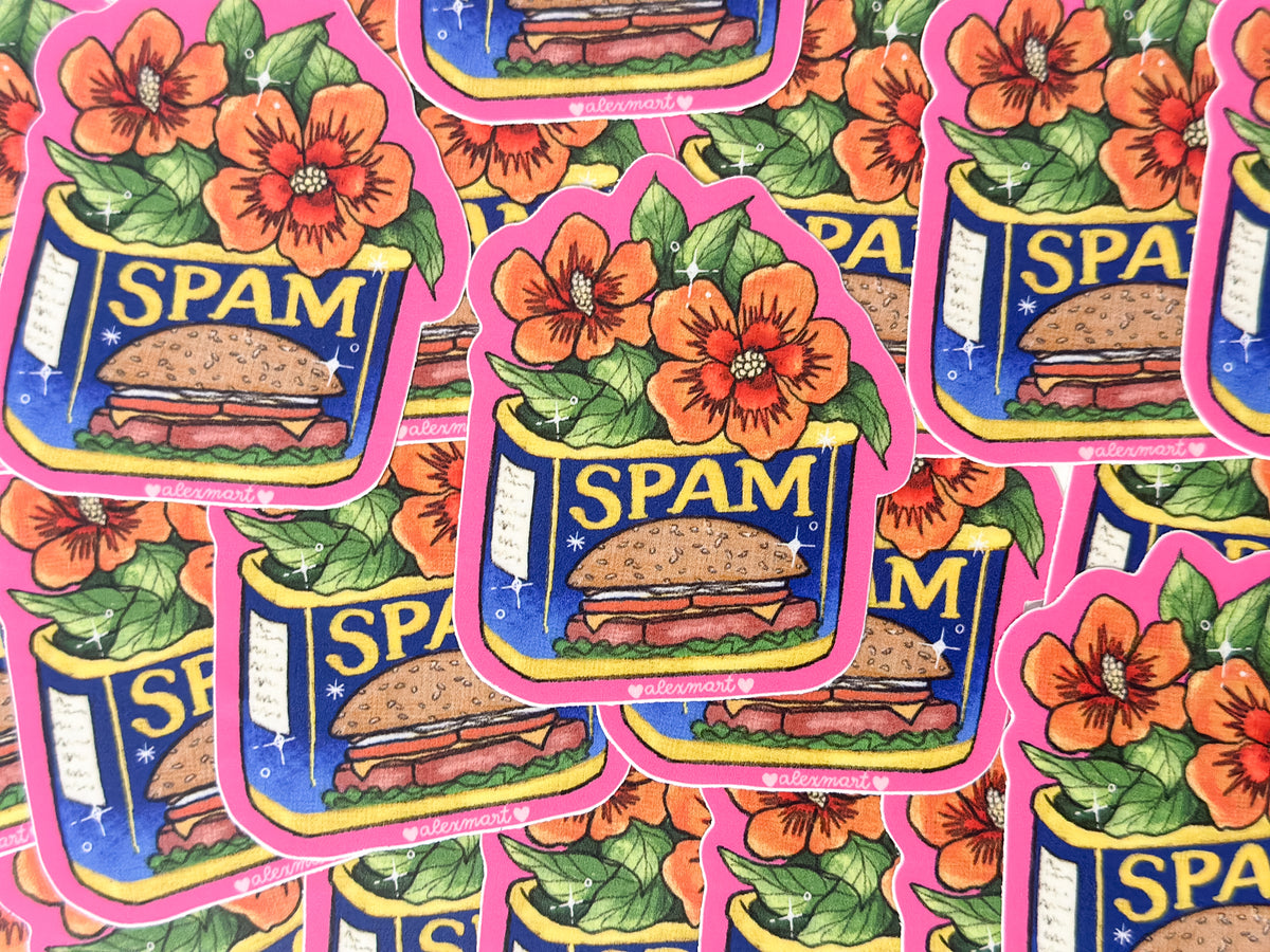 Hibiscus Spam Sticker — San José Made
