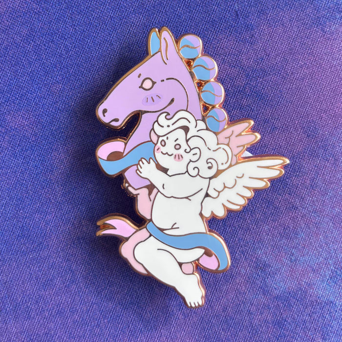 Horse - Zodiac Putti Pin