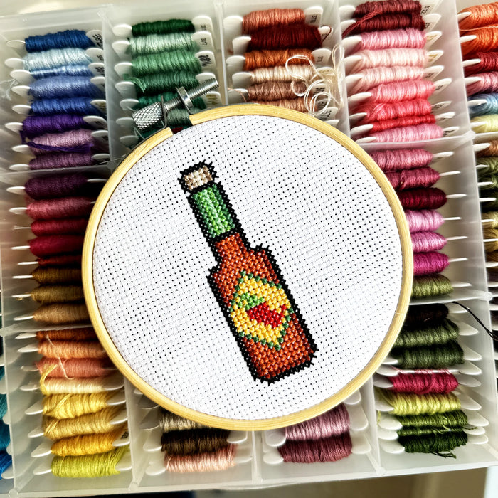 Hot Sauce - DIY Cross Stitch Kit Regular price