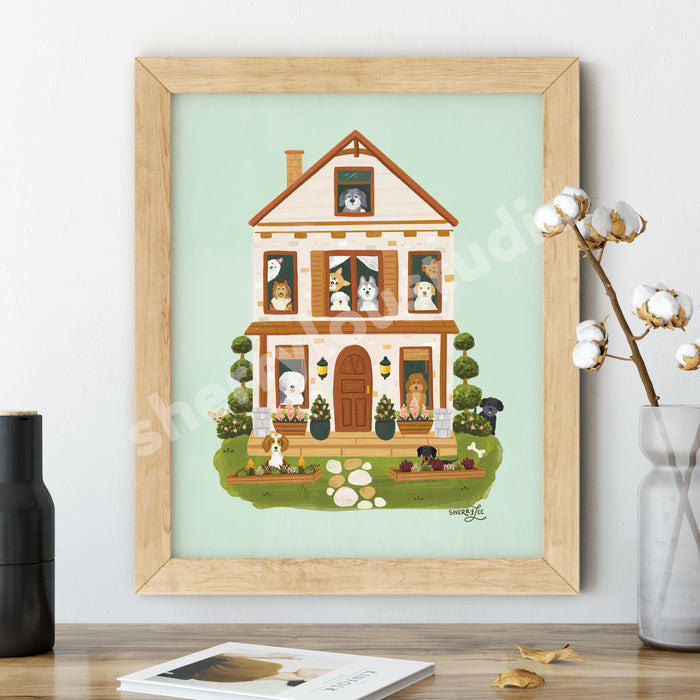 House of Dogs Print